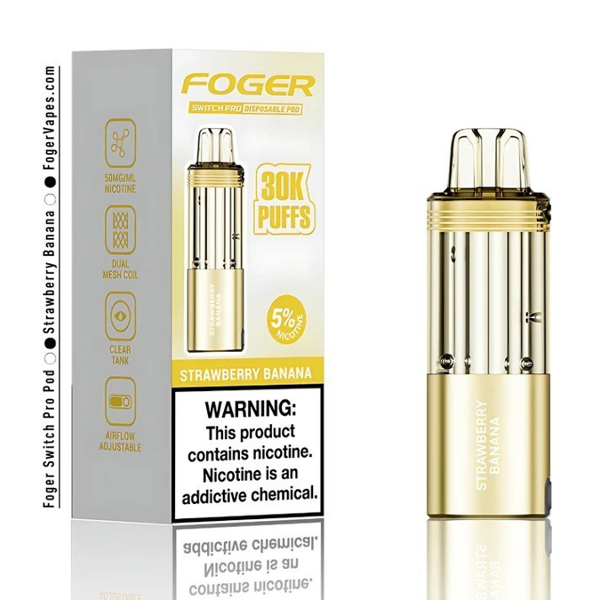 Picture of Foger Disposible Pod Switch Pro 30 000 Puffs 5ct/bx - Strawberry Banana
