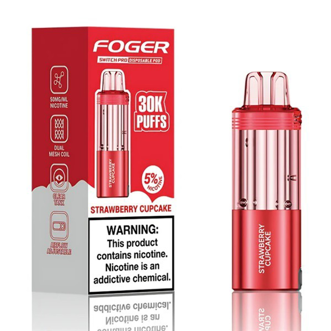 Picture of Foger Disposible Pod Switch Pro 30 000 Puffs 5ct/bx - STRAWBERRY CUPCAKE