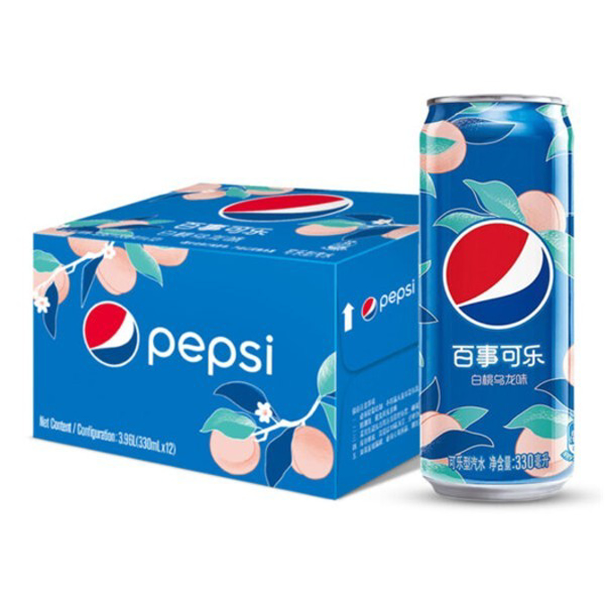 Picture of PEPSI CANS 330ML 24CT - WHITE PEACH
