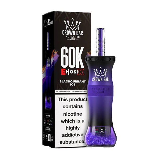 Picture of CROWN BAR DISPOSABLE 60K PUFF 5CT - BLACKCURRANT ICE
