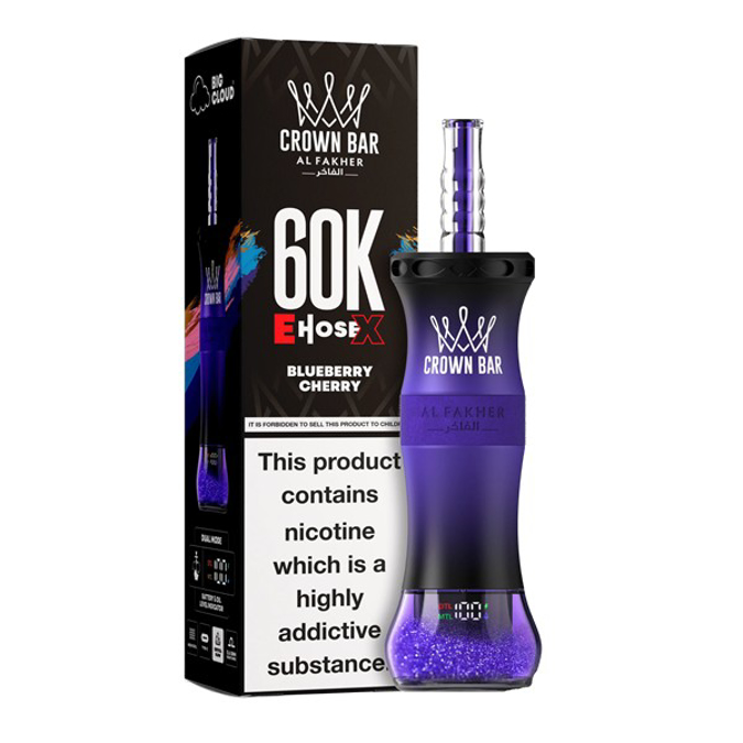 Picture of CROWN BAR DISPOSABLE 60K PUFF 5CT - BLUEBERRY CHERRY