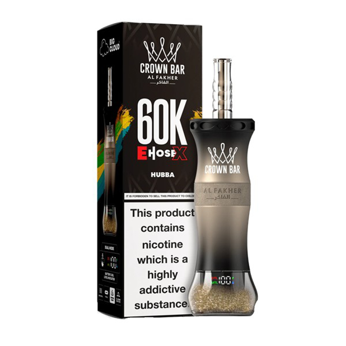 Picture of CROWN BAR DISPOSABLE 60K PUFF 5CT - HUBBA