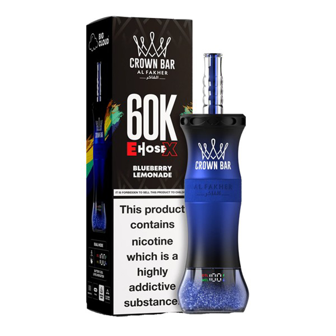 Picture of CROWN BAR DISPOSABLE 60K PUFF 5CT - BLUEBERRY LEMONADE