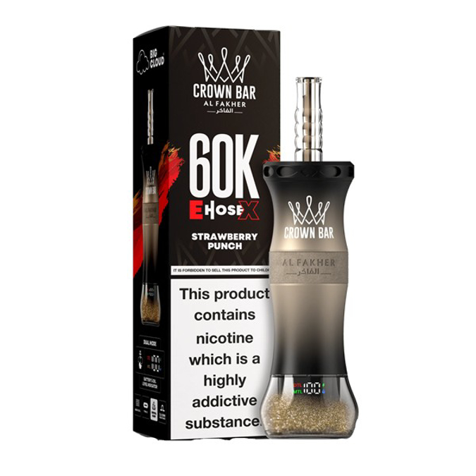 Picture of CROWN BAR DISPOSABLE 60K PUFF 5CT - STRAWBERRY PUNCH