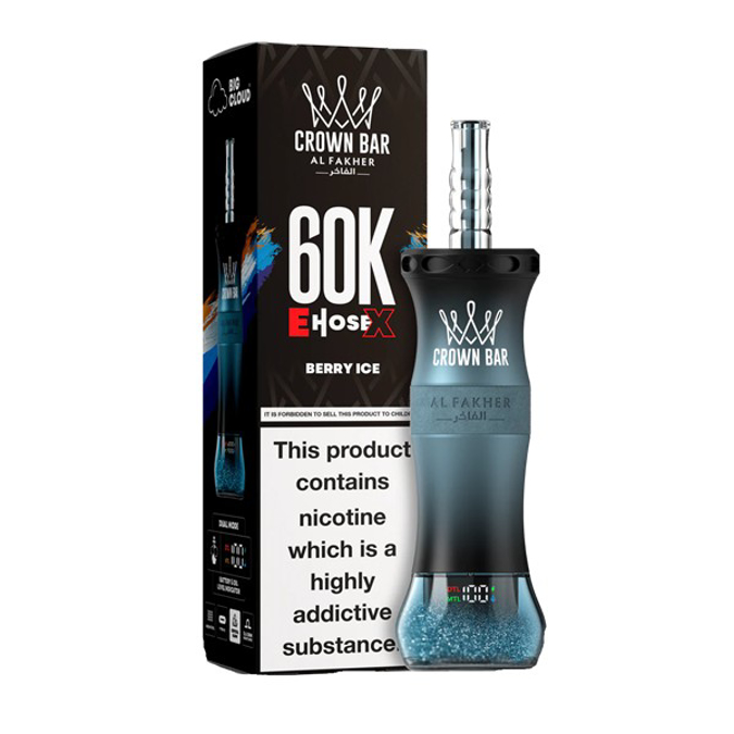 Picture of CROWN BAR DISPOSABLE 60K PUFF 5CT - BERRY ICE