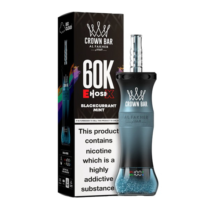 Picture of CROWN BAR DISPOSABLE 60K PUFF 5CT - BLACKCURRANT MINT