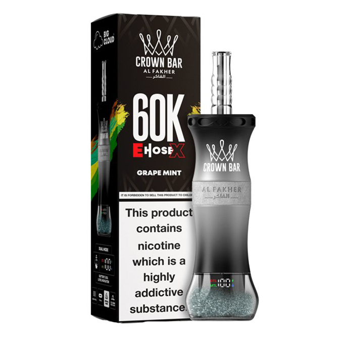 Picture of CROWN BAR DISPOSABLE 60K PUFF 5CT - GRAPE MINT