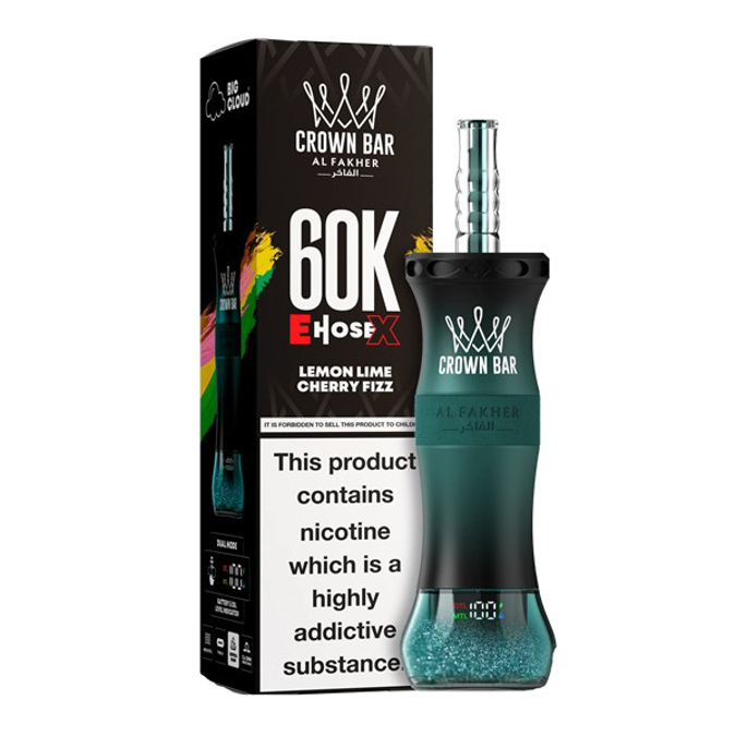 Picture of CROWN BAR DISPOSABLE 60K PUFF 5CT - LEMON LIME CHERRY FIZZ