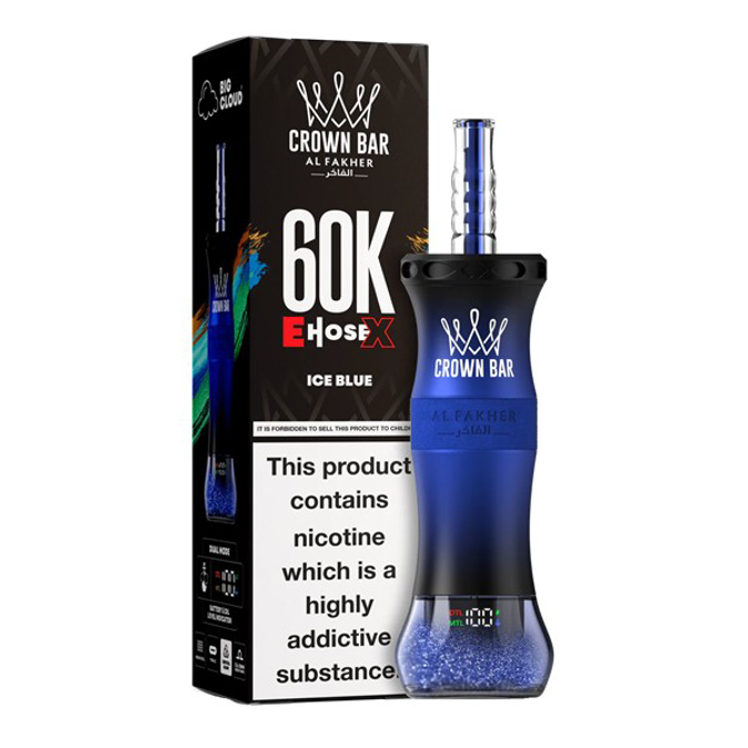 Picture of CROWN BAR DISPOSABLE 60K PUFF 5CT - ICE BLUE