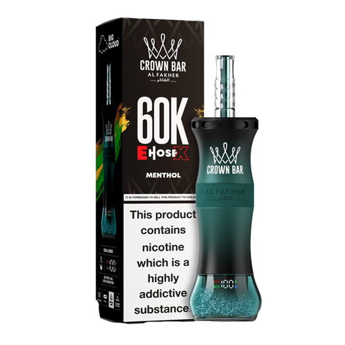 Picture of CROWN BAR DISPOSABLE 60K PUFF 5CT - MENTHOL