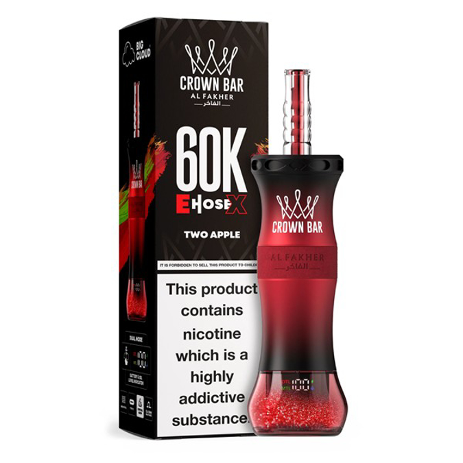 Picture of CROWN BAR DISPOSABLE 60K PUFF 5CT - TWO APPLE