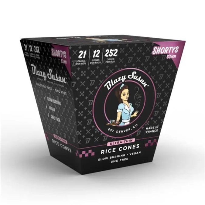 Picture of BLAZY SUSAN ULTRA THIN RICE CONES  SHORTYS 53MM 12PK 21CT/BOX