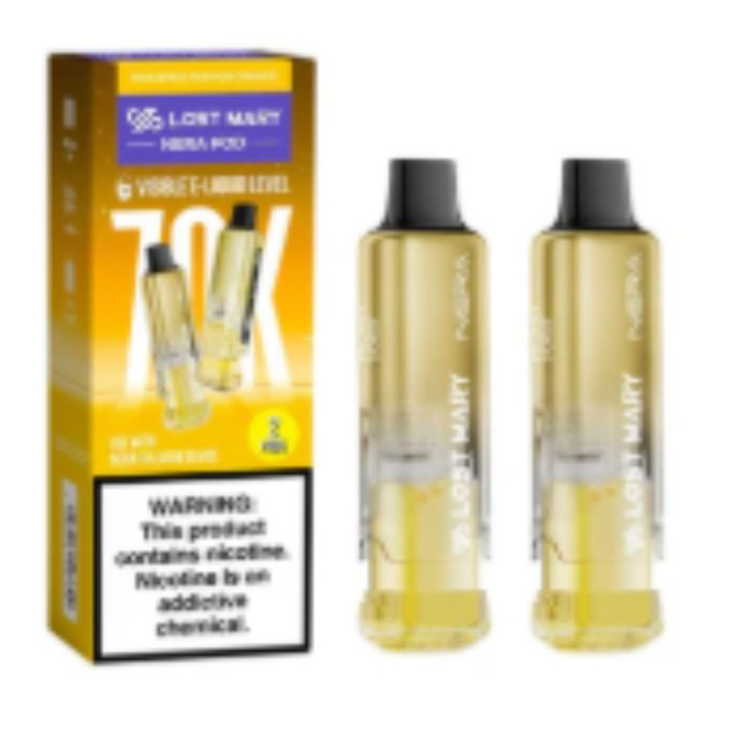 Picture of LOST MARY NERA 2PODS 70K PUFF 5CT/BOX - PINEAPPLE PASSION ORANGE