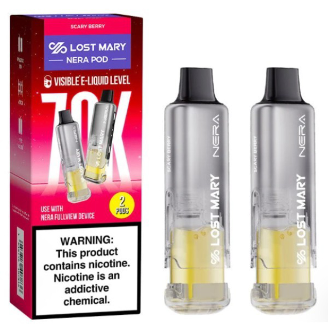 Picture of LOST MARY NERA 2PODS 70K PUFF 5CT/BOX - SCARY BERRY