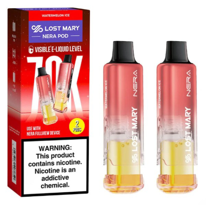 Picture of LOST MARY NERA 2PODS 70K PUFF 5CT/BOX - WATERMELON ICE