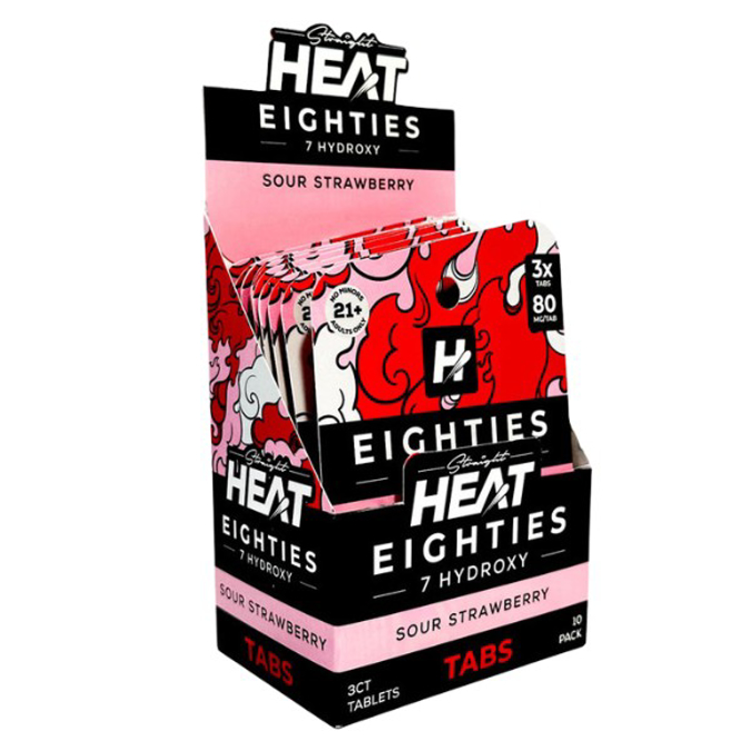 Picture of HYDROX - HEAT EIGHTIES TAB 80MG 3CT - SOUR STRAWBERRY
