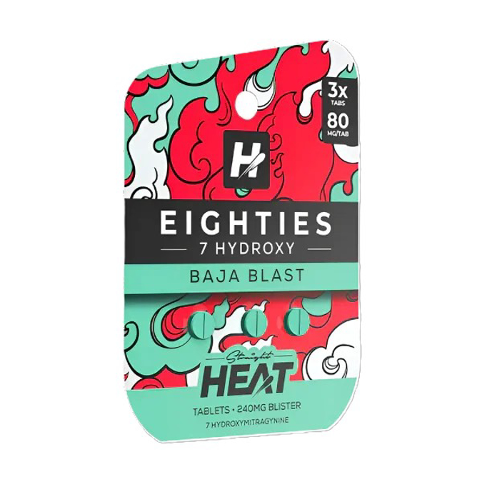 Picture of HYDROX - HEAT EIGHTIES TAB 80MG 3CT - BAJA BLAST