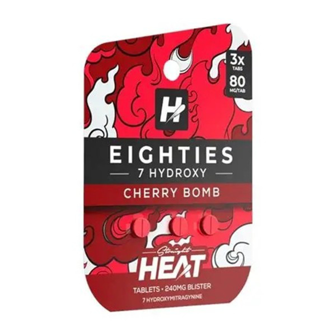 Picture of HYDROX - HEAT EIGHTIES TAB 80MG 3CT - CHERRY BOMB