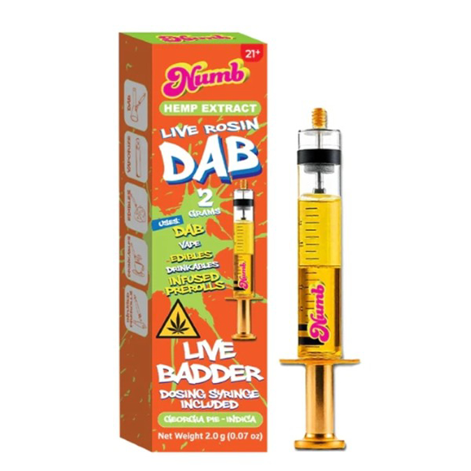 Picture of NUMB DAB THCA ROSING SYRINGE 2GM 2ML - GEORGIA PIE