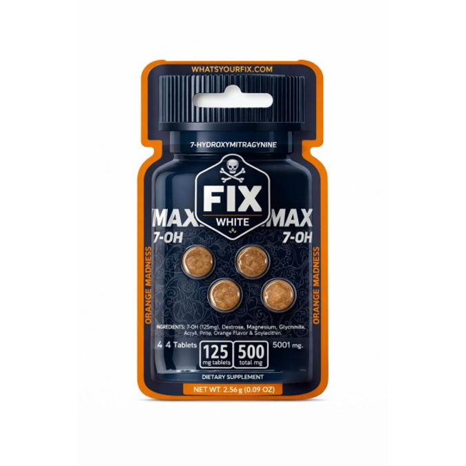 Picture of HYDROX - FIX MAX 7OH TAB 125MG 4CT - ORANGE MADNESS