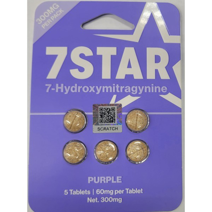 Picture of HYDROX - 7STAR TAB 60MG 5CT - PURPLE