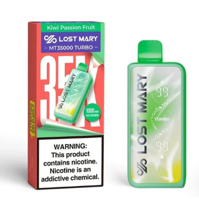 Picture of LOSTMARY TURBO DISPOSABLE MT35000 5CT - KIWI PASSION FRUIT