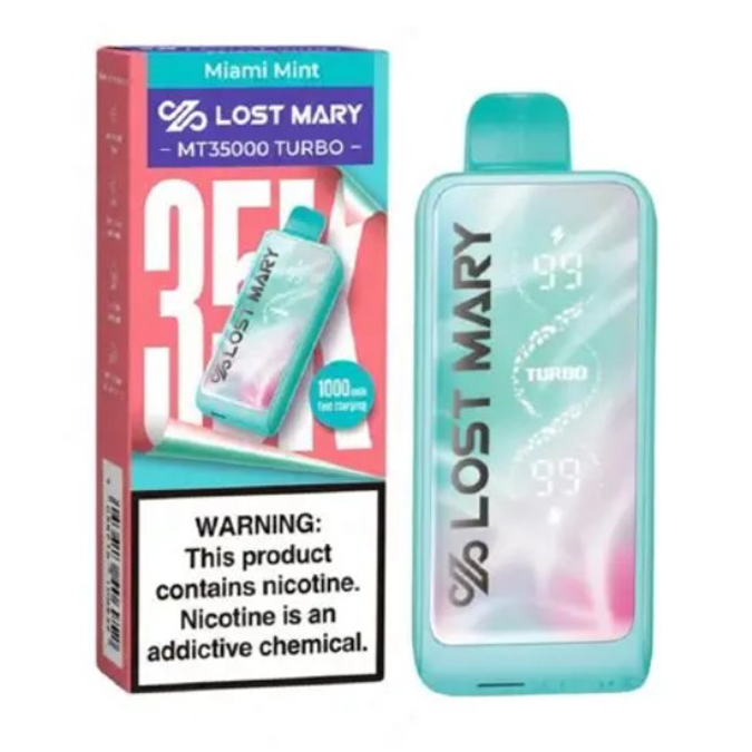 Picture of LOSTMARY TURBO DISPOSABLE MT35000 5CT - MIAMI MINT