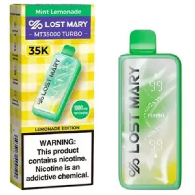 Picture of LOSTMARY TURBO DISPOSABLE MT35000 5CT - MINT LEMONADE