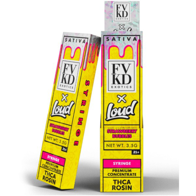 Picture of FVKD X LOUD SYRINGE 3.5GM - STRAWBERRY BUBBLES