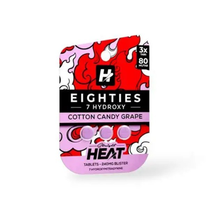 Picture of HYDROX - HEAT EIGHTIES TAB 80MG 3CT - COTTON CANDY GRAPE