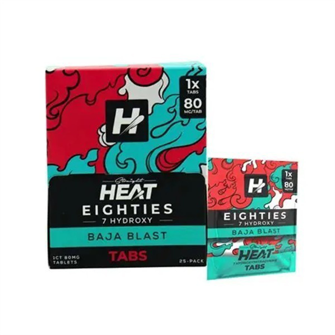 Picture of HYDROX - HEAT EIGHTIES TAB 80MG 1CT/PACK 25PACK - BAJA BLAST