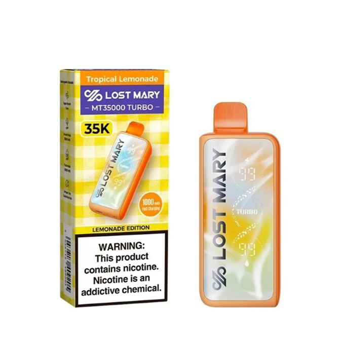 Picture of LOSTMARY TURBO DISPOSABLE MT35000 5CT - TROPICAL LEMONADE