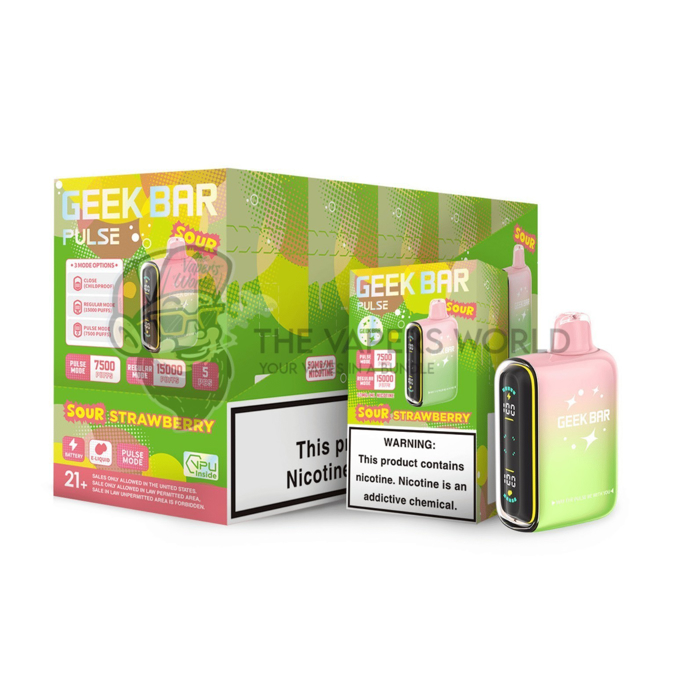 Picture of Geekbar Disposable 15 000 Puffs 5ct/bx - Sour Strawberry
