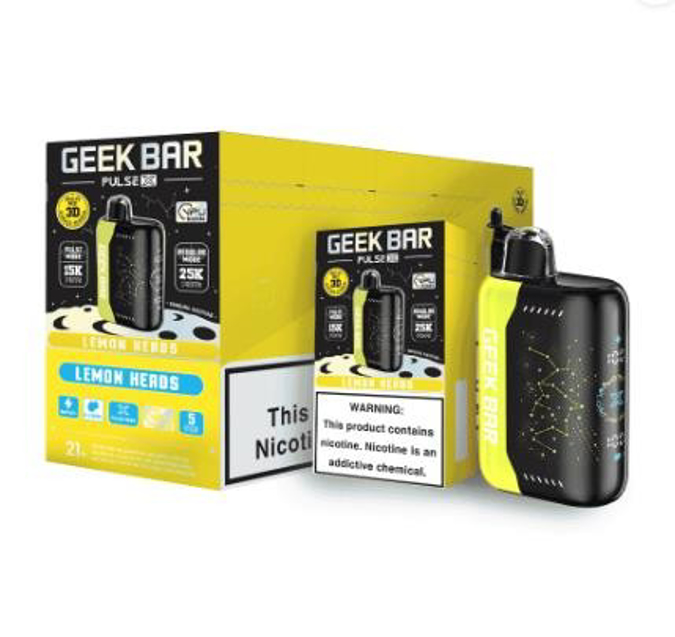 Picture of Geekbar Disposable 25 000 Puffs 5ct/bx - Lemon Head