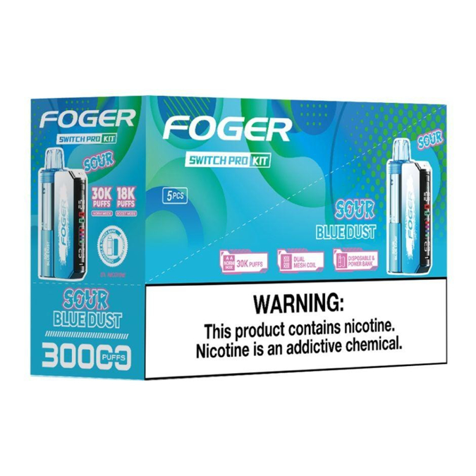 Picture of Foger Disposable kit Switch Pro 30 000 Puffs 5ct/bx - SOUR BLUE DUST