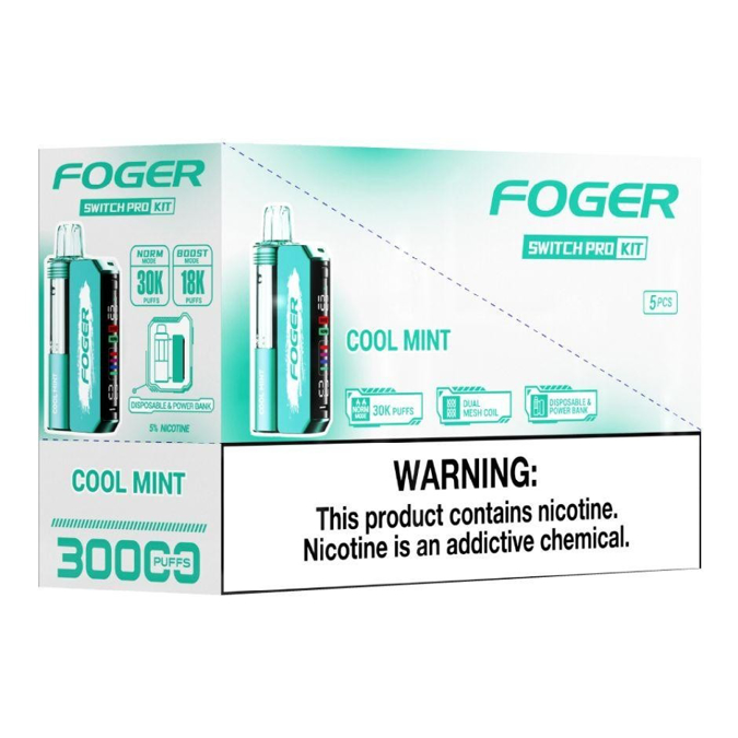 Picture of Foger Disposable kit  Switch Pro 30,000 Puffs 5ct/bx - Cool Mint