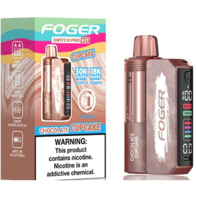 Picture of Foger Disposable kit Switch Pro 30 000 Puffs 5ct/bx - CHOCOLATE CUPCAKE