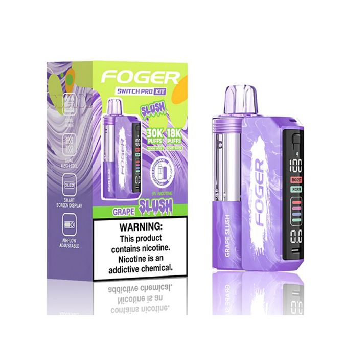 Picture of Foger Disposable kit Switch Pro 30 000 Puffs 5ct/bx - GRAPE SLUSH