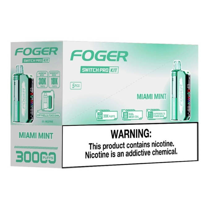 Picture of Foger Disposable kit Switch Pro 30,000 Puffs 5ct/bx - Miami Mint