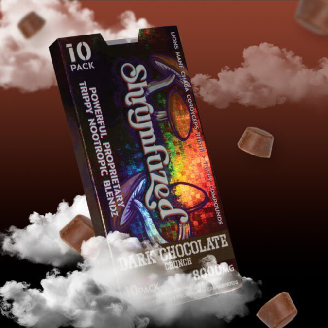 Picture of SHRUMFUZED CHOCOLATES 8000MG 10PK - DARK CHOCOLATE CRUNCH