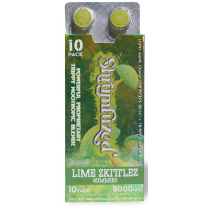 Picture of SHRUMFUZED GUMMIES 1000MG 10CT - LIME ZKITTLEZ