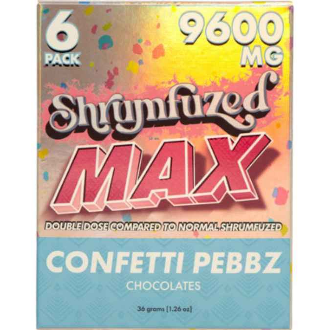 Picture of SHRUMFUZED MAX CHOCOLATE 1600MG 6CT- COFETTI PEBBZ
