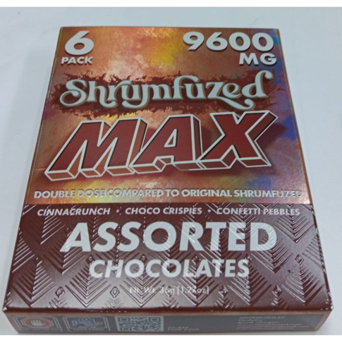 Picture of SHRUMFUZED MAX CHOCOLATE 1600MG 6CT- ASSORTED