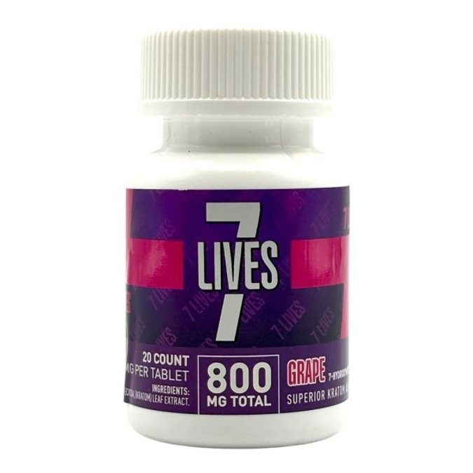 Picture of HYDROX - 7LIVES TAB 40MG 20CT - GRAPE