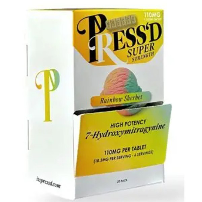 Picture of HYDROX - PRESSD SUPER STREGTH 110MG 20CT/BOX - RAINBOW SHERBET