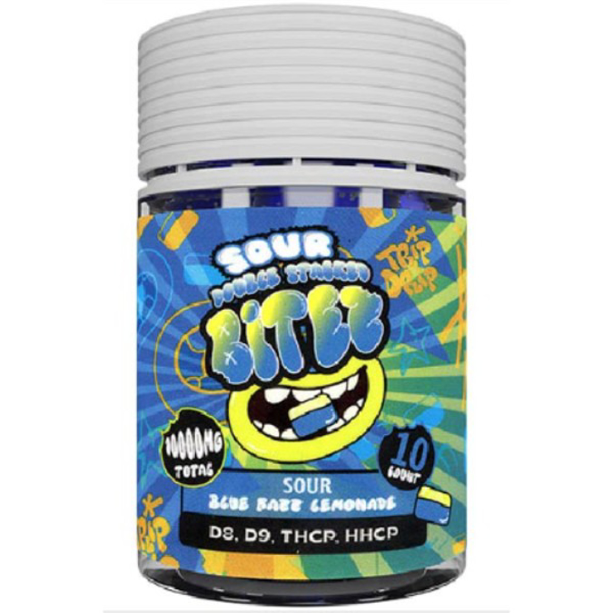 Picture of BITEZ GUMMIES 10GM 10CT/JAR - SOUR BLUE RAZZ LEMONADE