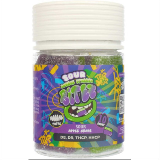 Picture of BITEZ GUMMIES 10GM 10CT/JAR - SOUR APPLE GRAPE