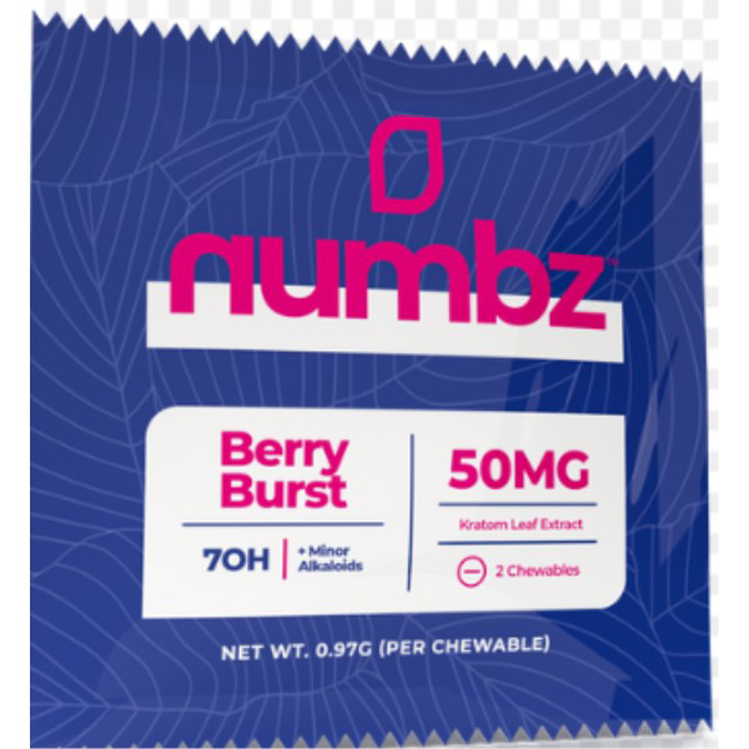 Picture of HYDROX - NUMBZ TAB 50MG 2CT/PACK 20CT/BOX - BERRY BURST