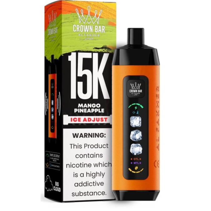 Picture of CROWN BAR DISPOSABLE 15K PUFFS 5CT - MANGO PINEAPPLE