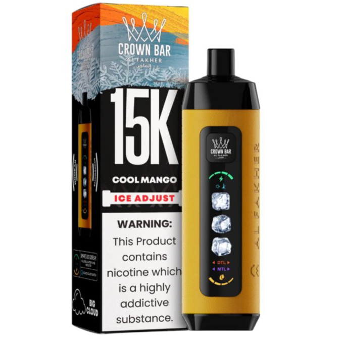 Picture of CROWN BAR DISPOSABLE 15K PUFFS 5CT - COOL MANGO